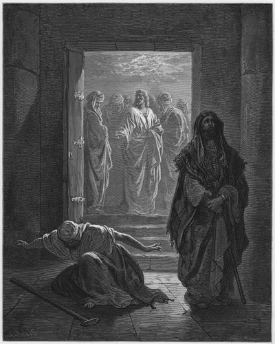 ギュスターヴ・ドア聖書：パリサイ人とパブリカン 作： Gustave Dore